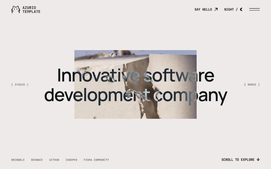 Azurio Template Preview Image