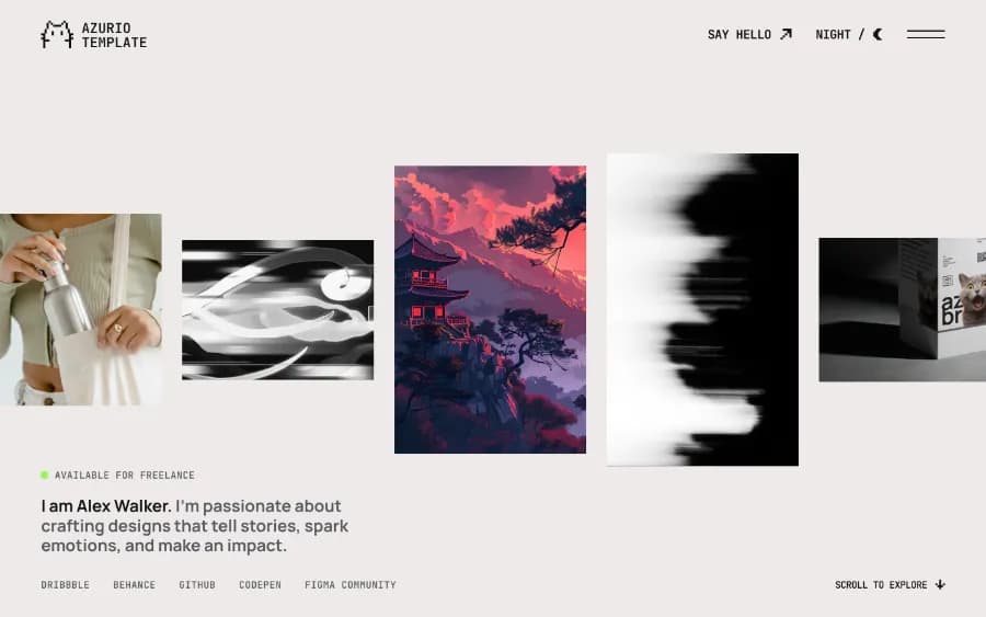 Azurio Template Preview Image